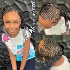 What i love about this hairstyle for black girls is the gold band and the curls. Braids For Kids 50 Kids Braids With Beads Hairstyles