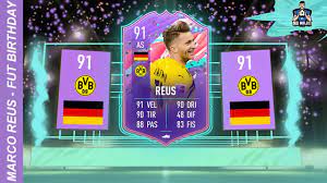 Electronic arts has announced that it is now available the squad building challenge (sbc) that allows to unlock the fut birthday card version of the german striker marco reus in fifa 21 ultimate team (fut) mode. Marco Reus Fut Birthday 91 Fifa21 Player Review Ita Youtube