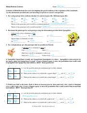 A companion game to batman: Spongebob Genetics Man Lian Name Bikini Bottom Genetics Scientists At Bikini Bottoms Have Been Investigating The Genetic Makeup Of The Organisms Course Hero