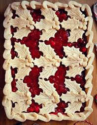 10 of 31 day 9: Holly And Berry Crust Topping Christmas Pie Pie Crust Designs Fancy Pie Crust