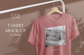Download T Shirt Mock Up On Hanger Creative Photoshop Templates Creative Market