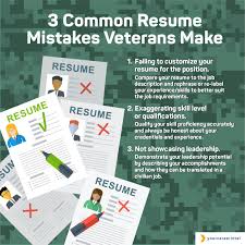 3 common resume mistakes veterans make