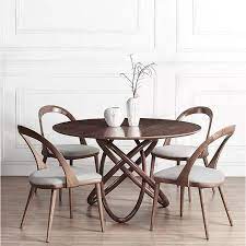 A round french rattan glass top dining room table with 4 matching chairs, circa 1950. China New Modern Dining Room Furniture Round Solid Ash Wood Dining Tables 4 6 Chairs Set China Wooden Dining Table Dining Room Table