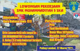 Persiapan pembukaan program keahlian caregiver, smk citra medika sragen siapkan sarana prasarana pendukung; Lowongan Kerja Sebagai Guru Bahasa Jawa Mei 2021