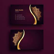 Rockdesign luxury business card printing. Business Card Template With Luxury Mandala Arabesque Design Business Card Template Design Luxury Business Cards Business Card Design