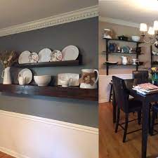 If you've got a formal dining or living space, glass. Simple Floating Shelf Dining Room Redo Part 1 Shanty 2 Chic