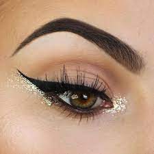 Glitter Glow Liquid Eye Shadow Gold Eyeliner No Eyeliner Makeup Makeup Eyeliner