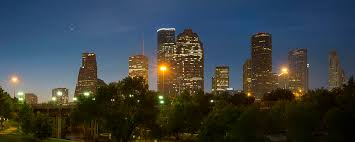 Atop a partially buried water reservoir is the brown foundation lawn, a. Houston Skyline Images Buffalo Bayou And The Sabine Street Bridge Photograph By Rob Greebon