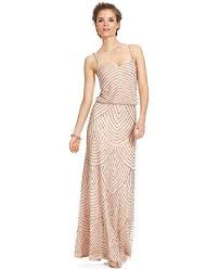 Adrianna Papell Petite Dress Spaghetti Strap Beaded Blouson Gown Petite Dresses Women Macy S Ad Petite Dresses Bridesmaid Dress Sizes Beautiful Dresses