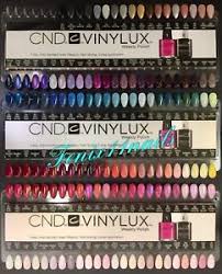 Details About Cnd Vinylux Salon Nail Tip Color Chart Palette 3pc Set Chain 138 Colors Ltd Ed