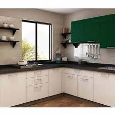 modern matte l shape wooden modular