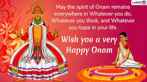 Onam is one of the most popular hindu festivals and celebrated especially in southern parts of india. Happy Onam 2020 Wishes Whatsapp Stickers Gif Image Messages Quotes Sms Facebook Status To Send Onam Greetings Latestly