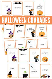 Virtual minute to win it games are challenges to complete in sixty seconds. Charades For Kids Printable Halloween Charades Game Cards Charades For Kids Halloween Printables Halloween Party Kids