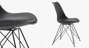 Polypropylene Noir Ou Blanc Assise Coussinee Assortie Eames Chair Home Decor Sweet Home