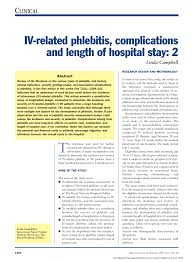 Pdf Iv Related Phlebitis Complications And Length Of