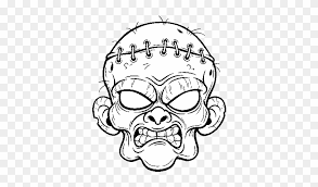 Santa zombie walking with hands in front. Zombie Face Coloring Page Dibujos De Halloween De Zombies Free Transparent Png Clipart Images Download