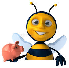 Bee Money Stock Illustrations