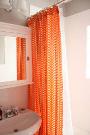 Lizzy House Is In My House Noodlehead Colorful Shower Curtain Bright Shower Curtain Orange Shower Curtain
