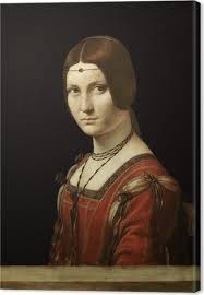 Da vinci received no formal education beyond basic reading, writing and math, but his today, the portrait—the only da vinci portrait from this period that survives—is housed at the louvre museum in paris, france, where it attracts millions of visitors each year. Canvas Leonardo Da Vinci La Belle Ferroniere Portret Van Een Jonge Vrouw Pixers We Leven Om Te Veranderen
