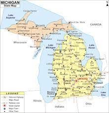 Check spelling or type a new query. Michigan Map Mi Map Map Of Michigan State With Cities Road River Highways