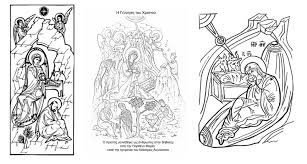 Orthodox Christian Education Christmas Coloring Symbolism Nativity Coloring Pages Christmas Coloring Pages Christmas Colors