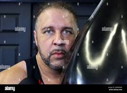 Conshohocken, PA, USA. 19th Mar, 2022. Hazel Roche, the Latin Lover gets in  final weekend of training at Joltin' Jabs for his match with Al B Sure  along with training partners Xan