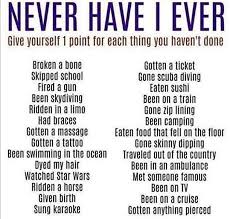 Let S Play A Game Of Never Have I Ever