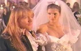 Stephanie Seymour And Axl Rose Stephanie Seymour Stone Fox Bride Rain Wedding
