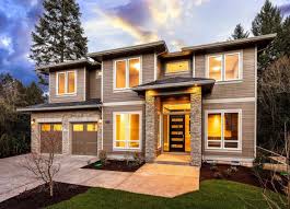 Tryon Creek House Plan Two Story Prairie Home Design With Garage