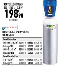 Bois compresse brico depot finest gallery of design buche de. Offre Bouteille D Oxygene Oxyflam Chez Brico Cash