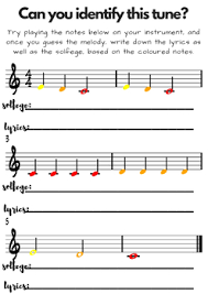 Check spelling or type a new query. Hot Cross Buns Colored Sheet Music Identification By The Dark Music Store