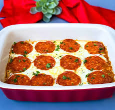 Add sausage and cook through. Easy Keto Low Carb Pizza Casserole Video