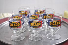Verres Ballon Ricard Vintage 1958 Ricard Ricard Pastis Verre Ricard