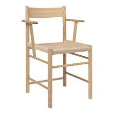 The seat is upholstered in faux leather polyurethane upholstery. F Dining Armchair Paper Cord Seat Dining Arm Chair Contemporary Seating Mid Century Danish Furniture