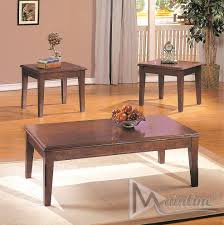 Cherry finish, coffee tables : Friar Coffee Table 2 End Tables 62028 Mainline Inc Coffee Tables Comfyco Furniture