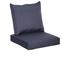 Hampton Bay Sky 2 Piece Deep Seating Outdoor Lounge Chair Cushion 7292 04407411 Outdoor Lounge Chair Cushions Lounge Chair Cushions Outdoor Deep Seat Cushions