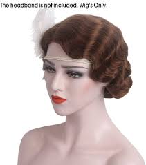 STfantasy Parrucche per dita degli anni '20 Flapper Blonde Misted Hair da  donna (marrone) : Amazon.it: Moda