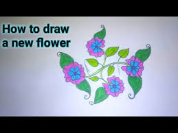 How To Draw A New Leave And Flowers Drawing For Kids 2020 Flower Drawing Drawing For Kids Drawings