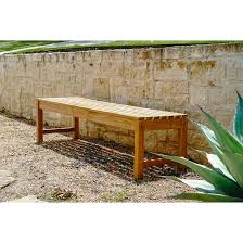 Outdoor picnic bench seat wood slatted backless garden patio yard park home furniture decor comfortable indoor use welcome bench chair dark brown& ebook by bada shop. Beespoke Catalina Outdoor Backless Teak Garden Bench Wayfair Ca
