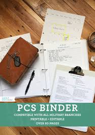 Pcs Binder Printable Military Move Binder 8 5x11 60 Pages Etsy Pcs Binder Pcs Binder Printable Moving Binder