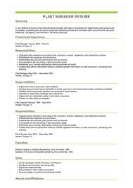 We did not find results for: Plant Manager Resume Example
