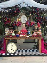 Liza In Wonderland Catchmyparty Com Wonderland Party Decorations Wonderland Party Theme Alice In Wonderland Party