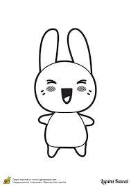 Voir plus d'idées sur le thème dessin lapin, lapin, dessin. A Colorier Le Petit Lapin Tout Mignon Coloriage Lapin Kawaii Dessin Facile Animaux