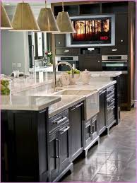 sink and dishwasher, kitchen island