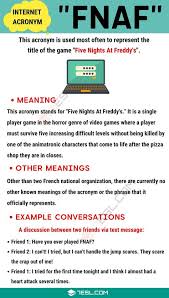 Fnaf Meaning What Does This Trendy Acronym Fnaf Stand For In 2020 English Vocabulary Words Meant To Be Fnaf