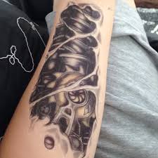 The first thing you have to do when you decide to get an arm tattoo is to check out likely designs from the gallery. Handsome Man Arm Design Large 3d Tattoo Robot Arm Waterproof Temporary Tattoo Stickers Mechanical Tattoo Sticker Temporary Tattoos Aliexpress