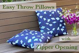 Easy To Sew Throw Pillow With Zipper Opening – The Daily Sew
