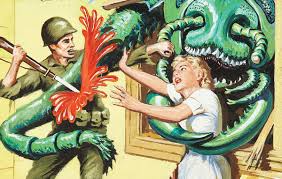 Mars attacks tim burton insect movies walter martin classic movie posters collectible cards science fiction art retro futurism illustrations and posters. Science Fiction Illustration History