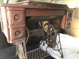 Shabby chic singer sewing machine table with antique white finish. Advice For What To Do With My Singer Sewing Table Hometalk