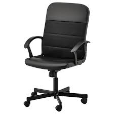 Home office chair mid back pc swivel lumbar support adjustable desk task computer ergonomic comfortable mesh chair with armrest (black). Renberget Swivel Chair Bomstad Black Ikea